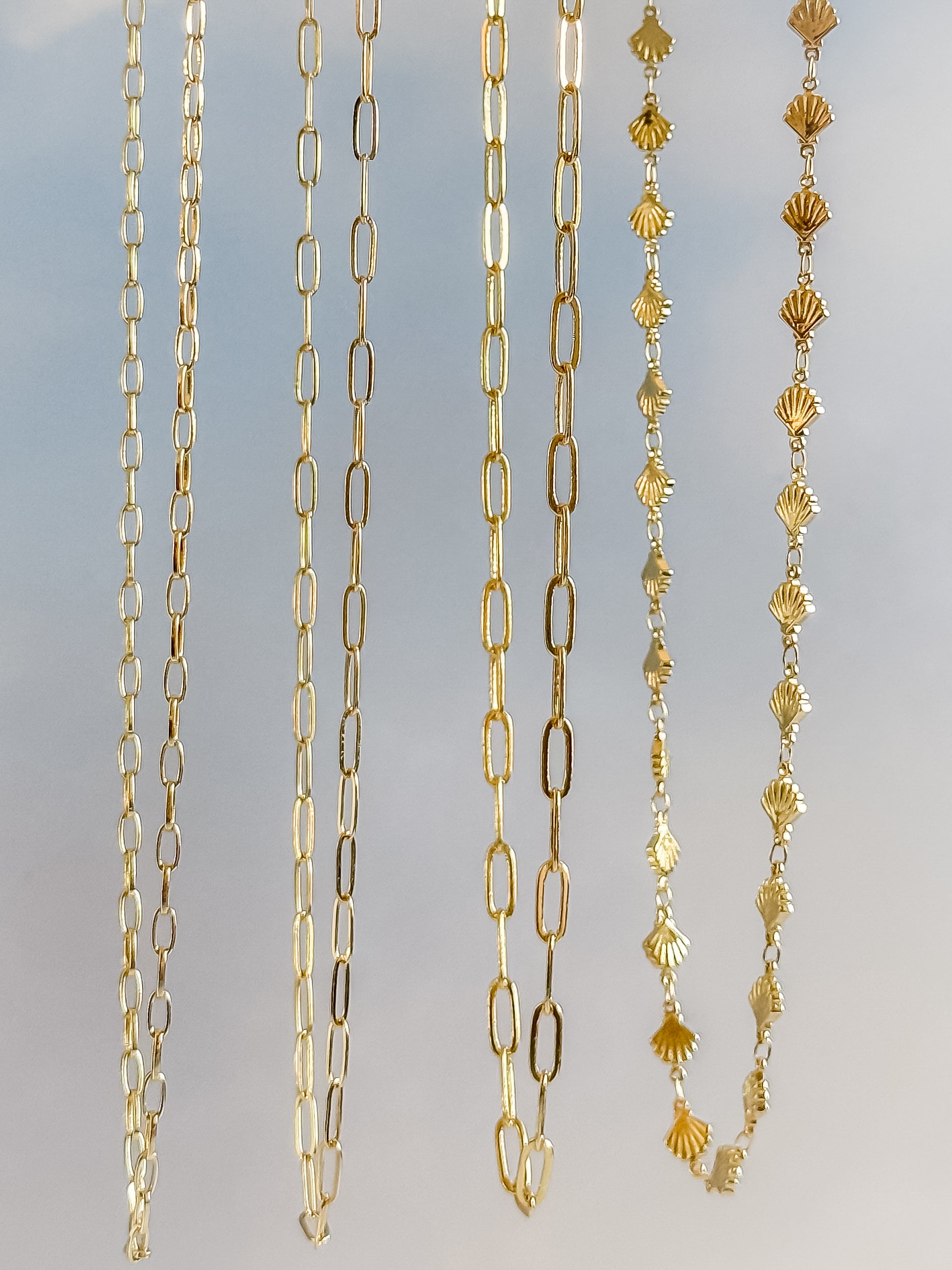 Gold Filled Petite Paperclip Chain Necklace - Layer It Jewelry