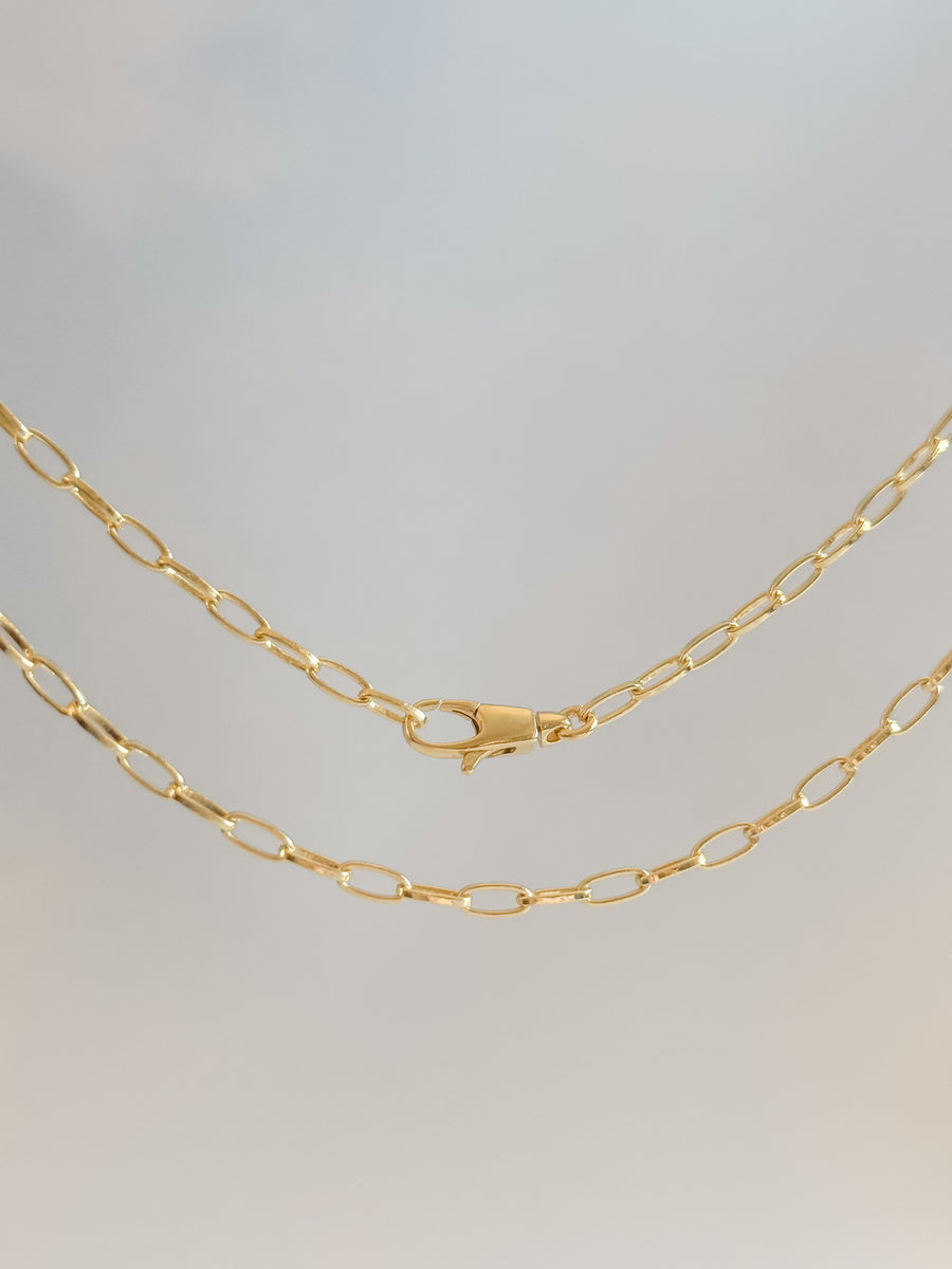 Gold Filled Petite Paperclip Chain Necklace