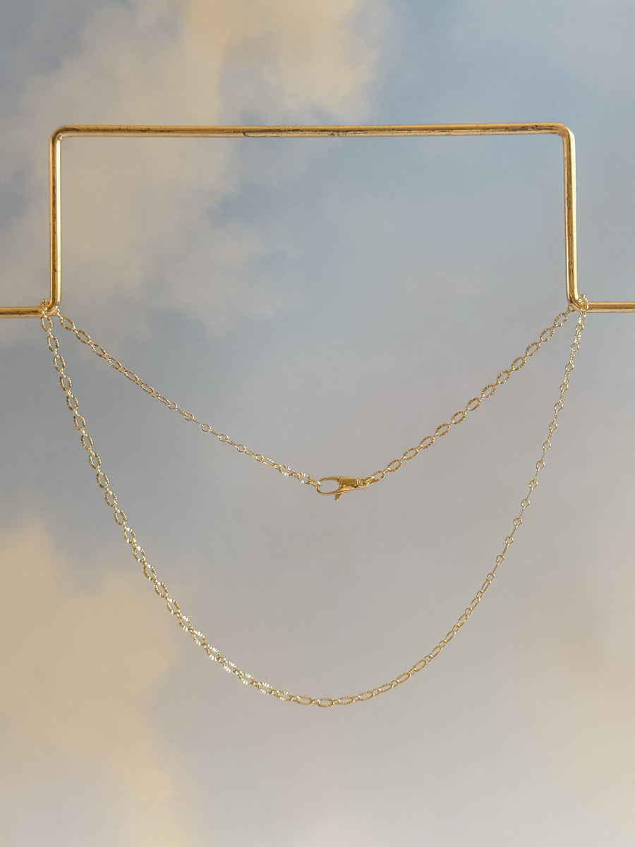 Gold Filled Starburst Chain Necklace
