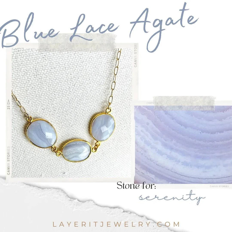 Blue Lace Agate Necklace