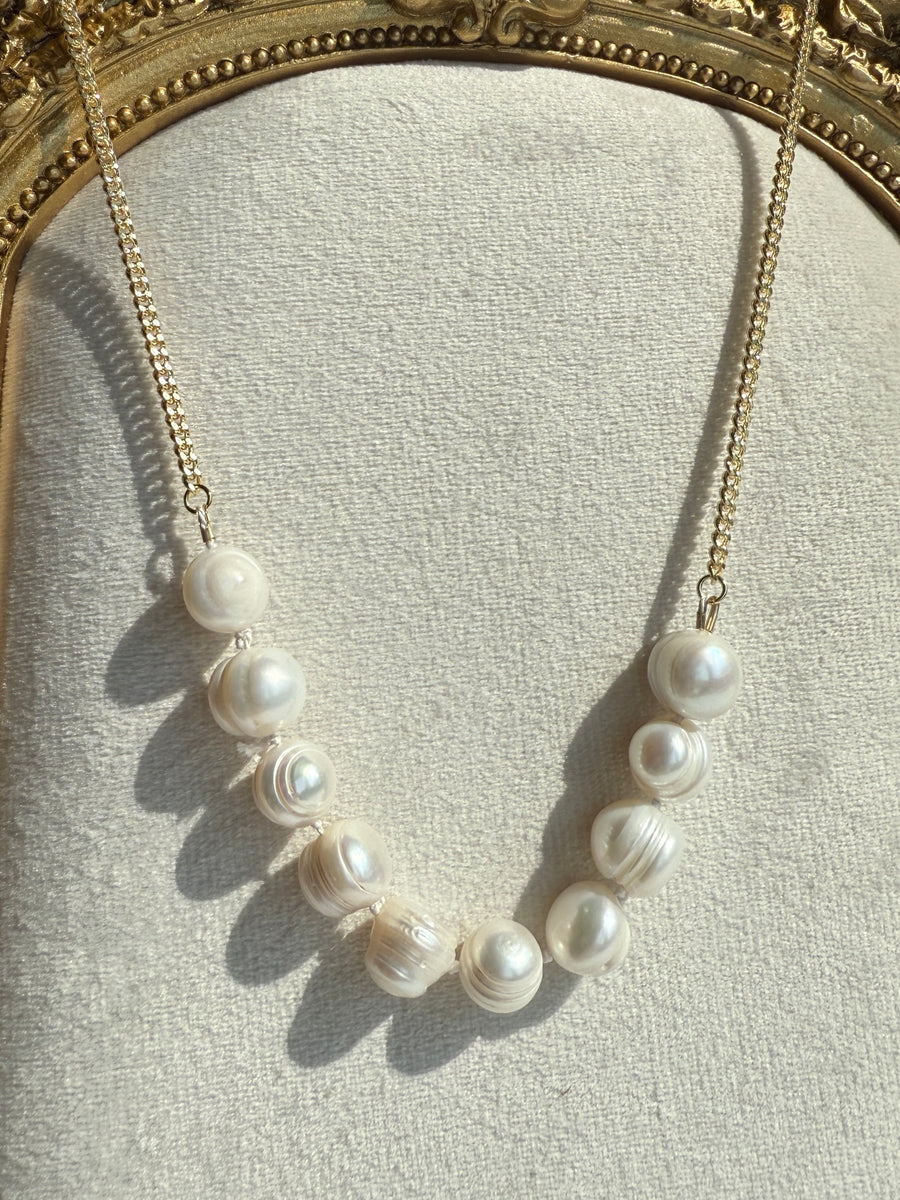 Baroque Pearl Toggle Necklace
