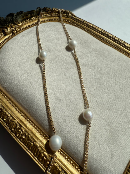 Long Pearl Necklace - Layer It Jewelry
