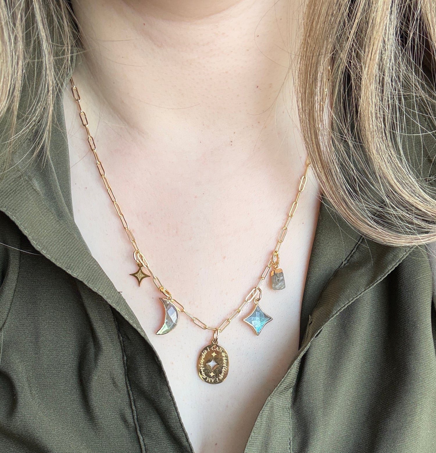 Necklace on model