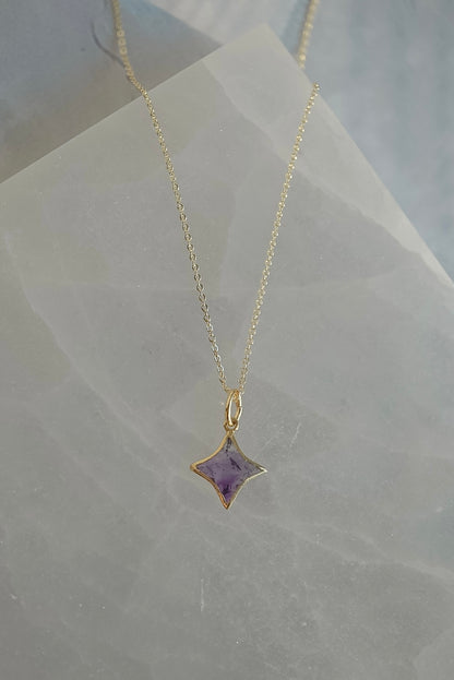Stella Star Gemstone Necklace - Birthstones - Layer It Jewelry