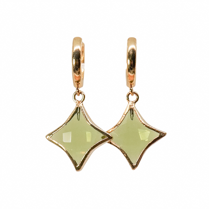 Stella Birthstone Jewelry Set – Star Necklace & Huggie Earrings | Birthstone Gift Set - Layer It Jewelry
