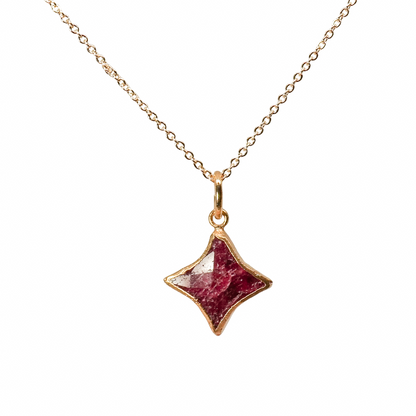 Stella Birthstone Jewelry Set – Star Necklace & Huggie Earrings | Birthstone Gift Set - Layer It Jewelry