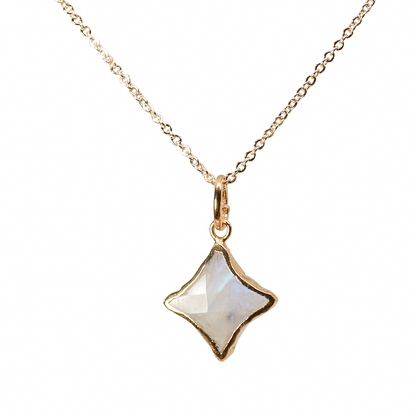 Stella Birthstone Jewelry Set – Star Necklace & Huggie Earrings | Birthstone Gift Set - Layer It Jewelry