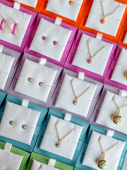 Rainbow Opal Necklace - Layer It Jewelry