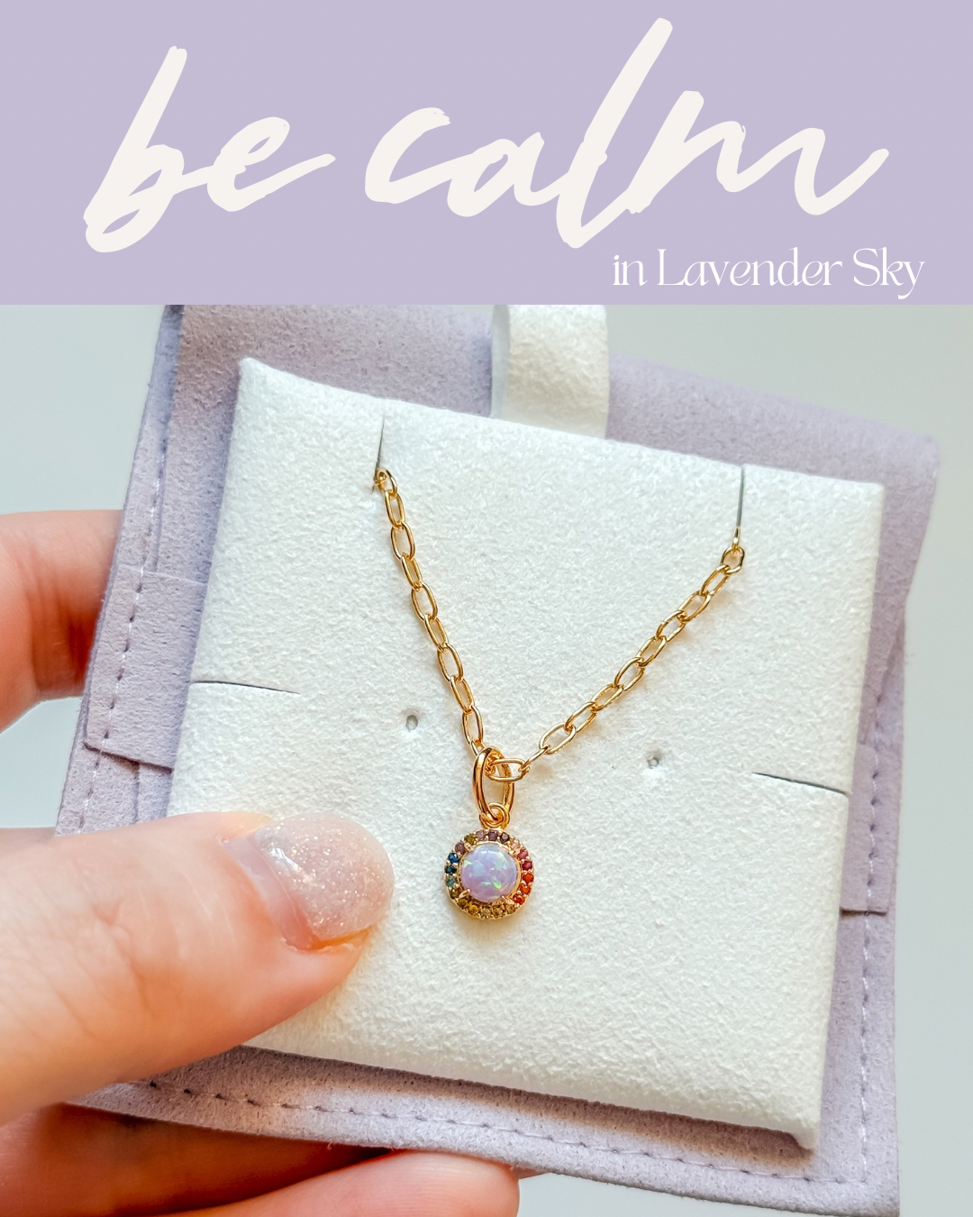 Rainbow Opal Necklace - Layer It Jewelry