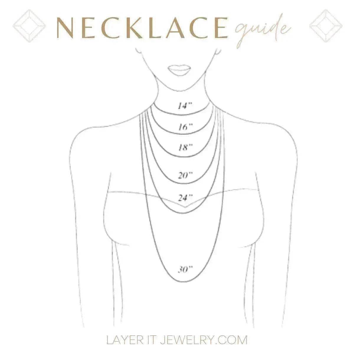 White Halo CZ Opal Necklace - Layer It Jewelry