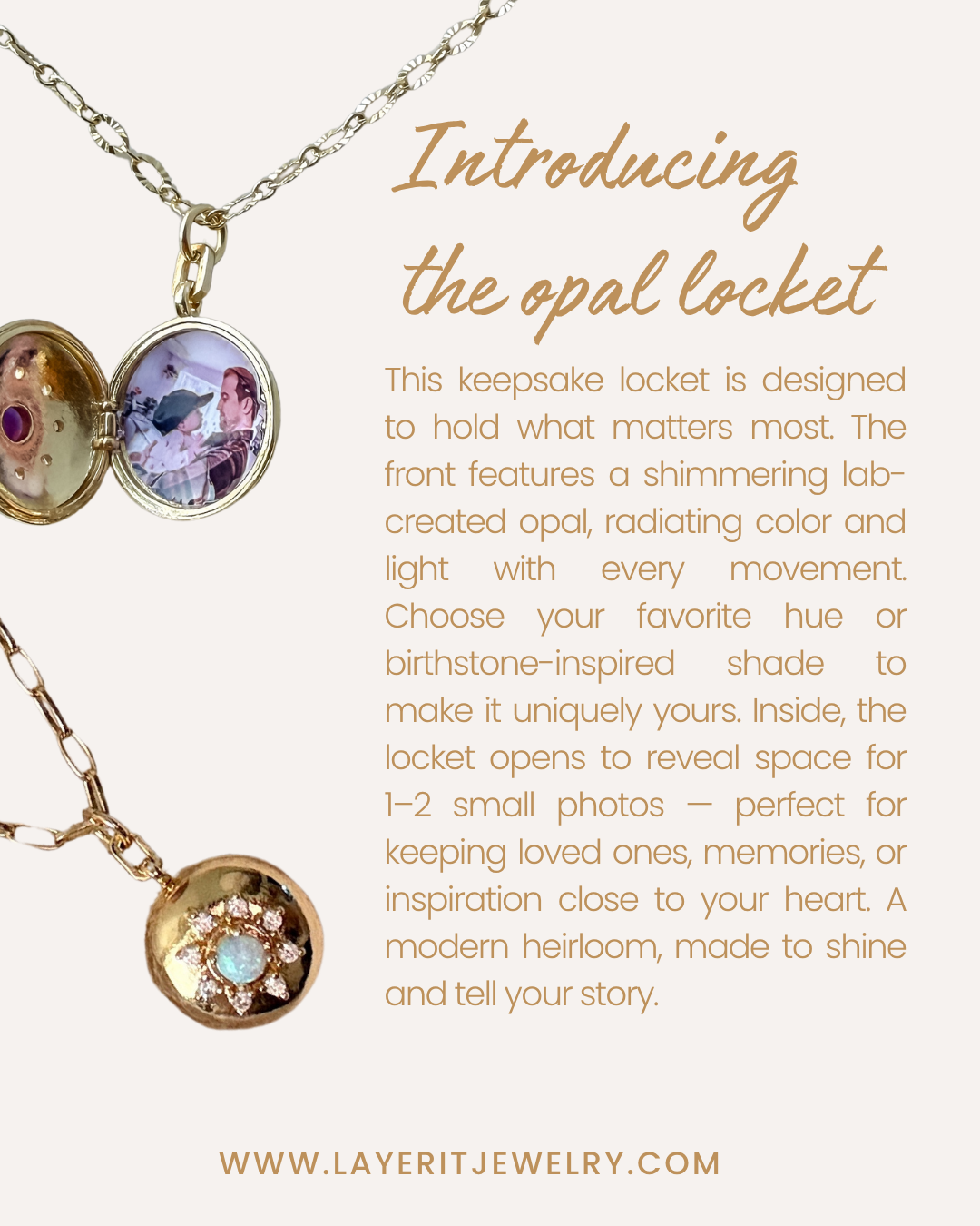 The Opal Locket - Layer It Jewelry
