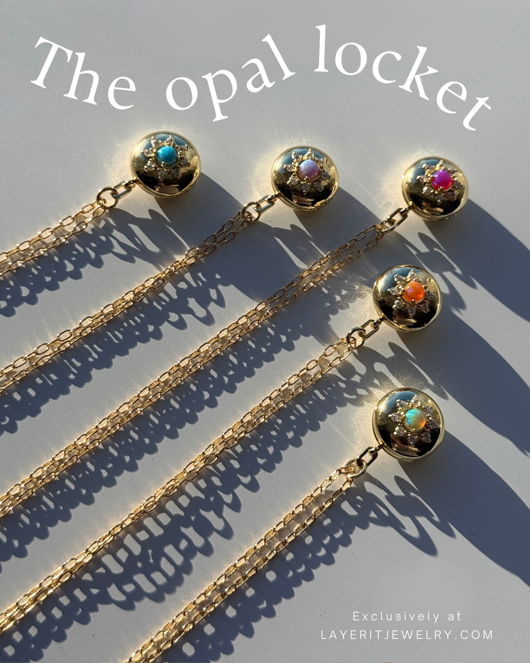 The Opal Locket - Layer It Jewelry