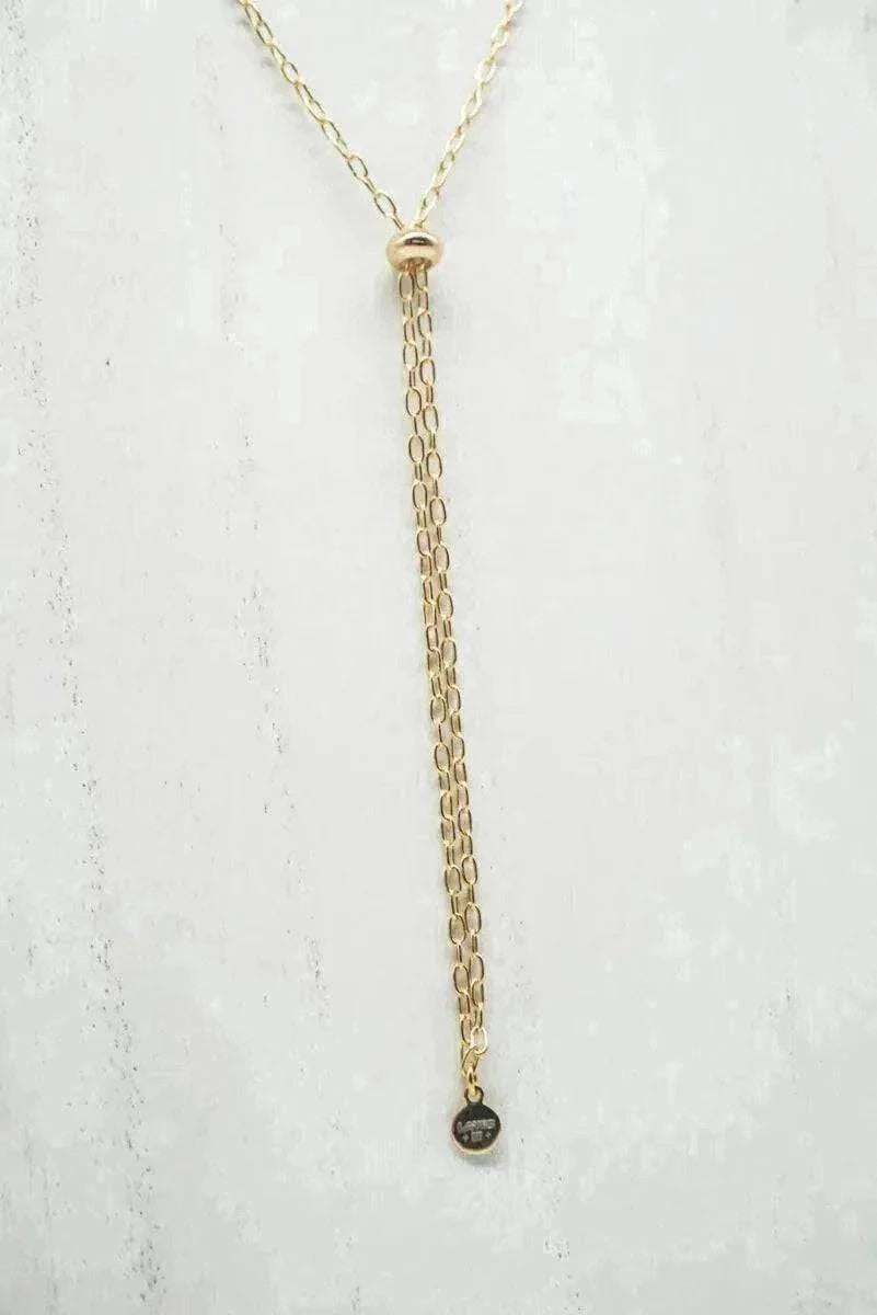Adjustable White Opal Necklace - Layer It Jewelry