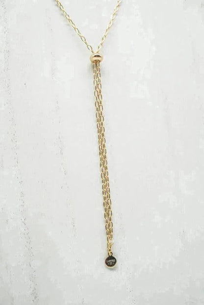 Adjustable White Opal Necklace - Layer It Jewelry