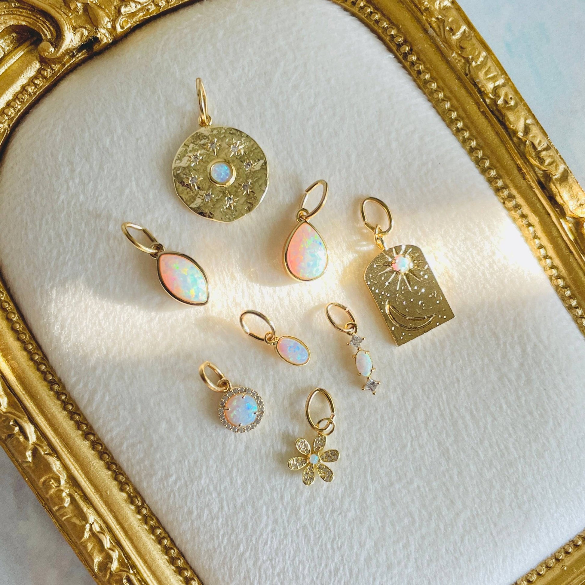 Opal Charms - Layer It Jewelry