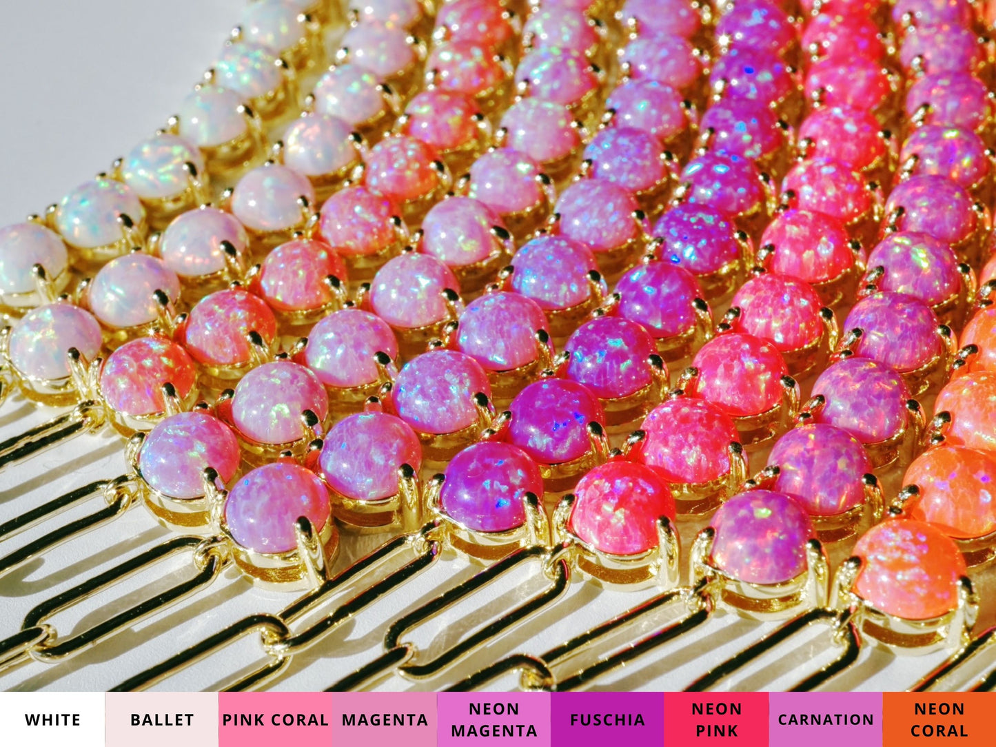 The Opal Tennis Chain - Layer It Jewelry