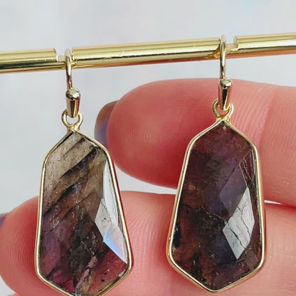 Lightweight Gemstone Lydia Earrings