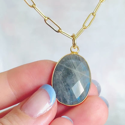 Oval Gemstone Charms