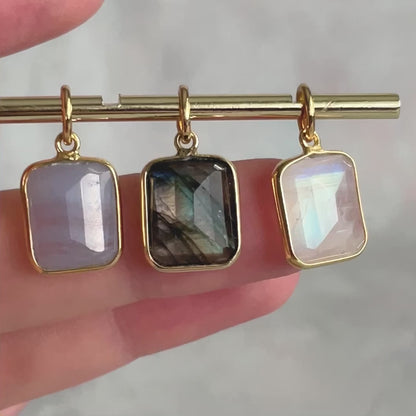 Faceted Gemstone Charm