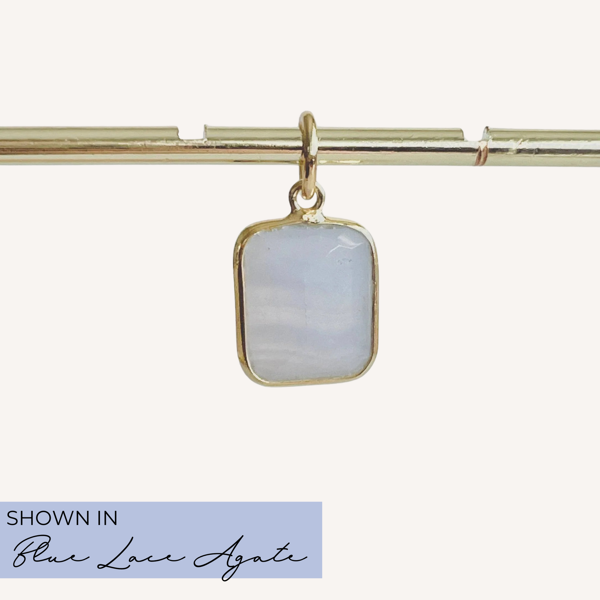Faceted Gemstone Charm