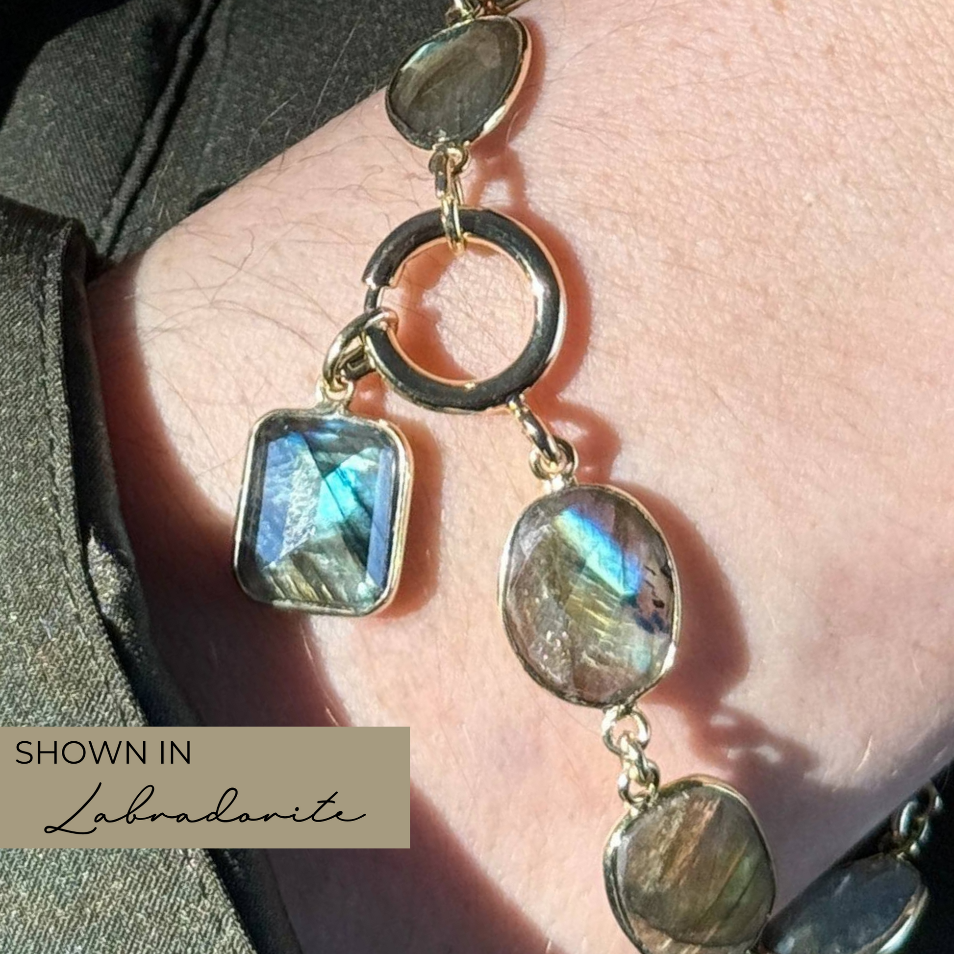 Faceted Gemstone Charm